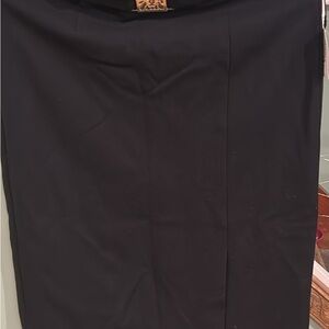Anne Klein Black Skirt with Buckle sz M